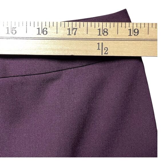 LAFAYETTE 148 Women Mensware Wool Dress Pant Size 16 Straight Leg Red Purple EUC - Picture 12 of 16